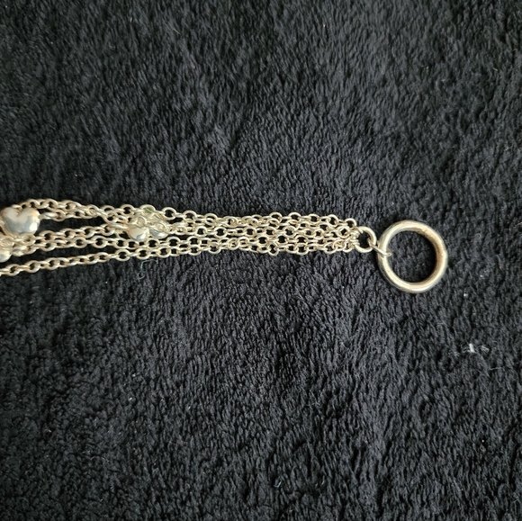 Tiffany&Co. Sterling Silver Multi Strand Puffed Heart bracelet - Picture 4 of 15